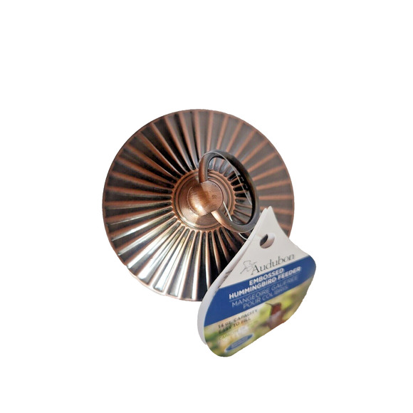 Audubon 24102 Bird Feeder, Hummingbird, Embossed Glass, 14-oz. - Picture 7 of 10